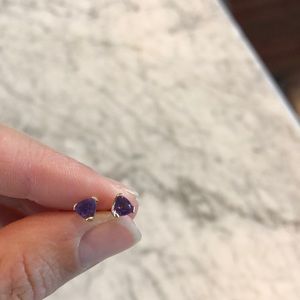 14k gold amethyst earrings